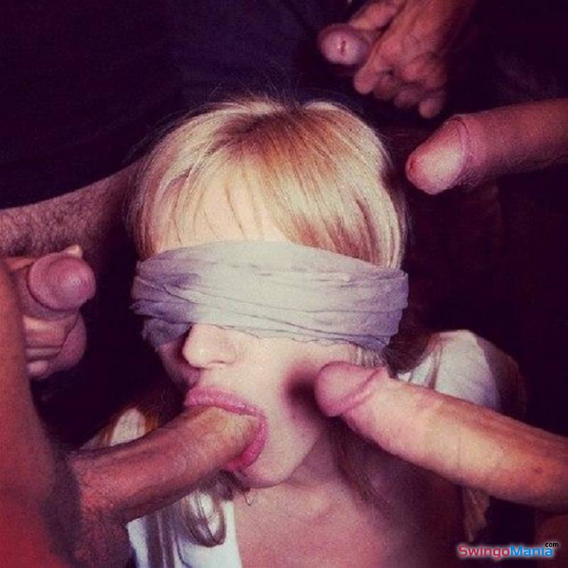 Wife blindfolded and stripped